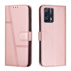 Handytasche Stand Schutzhülle Flip Leder Hülle Y01X für Realme 9 Pro 5G Rosegold