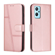 Handytasche Stand Schutzhülle Flip Leder Hülle Y01X für Realme 9i 5G Rosegold