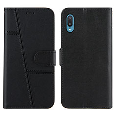 Handytasche Stand Schutzhülle Flip Leder Hülle Y01X für Samsung Galaxy A02 Schwarz