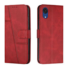 Handytasche Stand Schutzhülle Flip Leder Hülle Y01X für Samsung Galaxy A03 Core Rot