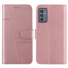 Handytasche Stand Schutzhülle Flip Leder Hülle Y01X für Samsung Galaxy A05s Rosegold