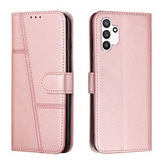 Handytasche Stand Schutzhülle Flip Leder Hülle Y01X für Samsung Galaxy A13 4G Rosegold