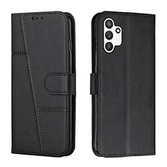 Handytasche Stand Schutzhülle Flip Leder Hülle Y01X für Samsung Galaxy A13 4G Schwarz