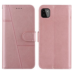 Handytasche Stand Schutzhülle Flip Leder Hülle Y01X für Samsung Galaxy A22 5G Rosegold