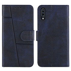 Handytasche Stand Schutzhülle Flip Leder Hülle Y01X für Samsung Galaxy A30S Blau