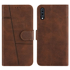 Handytasche Stand Schutzhülle Flip Leder Hülle Y01X für Samsung Galaxy A30S Braun