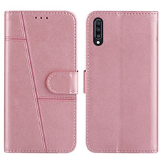 Handytasche Stand Schutzhülle Flip Leder Hülle Y01X für Samsung Galaxy A30S Rosegold