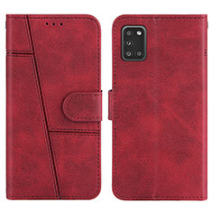 Handytasche Stand Schutzhülle Flip Leder Hülle Y01X für Samsung Galaxy A31 Rot