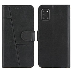 Handytasche Stand Schutzhülle Flip Leder Hülle Y01X für Samsung Galaxy A31 Schwarz