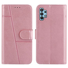 Handytasche Stand Schutzhülle Flip Leder Hülle Y01X für Samsung Galaxy A32 5G Rosegold