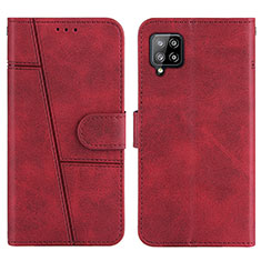 Handytasche Stand Schutzhülle Flip Leder Hülle Y01X für Samsung Galaxy A42 5G Rot