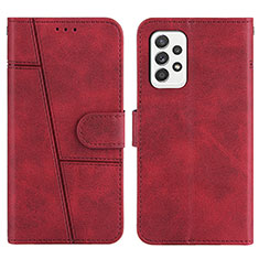 Handytasche Stand Schutzhülle Flip Leder Hülle Y01X für Samsung Galaxy A52 4G Rot