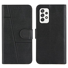 Handytasche Stand Schutzhülle Flip Leder Hülle Y01X für Samsung Galaxy A52 4G Schwarz