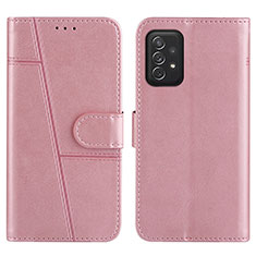 Handytasche Stand Schutzhülle Flip Leder Hülle Y01X für Samsung Galaxy A72 4G Rosegold