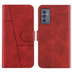 Handytasche Stand Schutzhülle Flip Leder Hülle Y01X für Samsung Galaxy A82 5G Rot