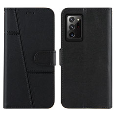 Handytasche Stand Schutzhülle Flip Leder Hülle Y01X für Samsung Galaxy Note 20 Ultra 5G Schwarz