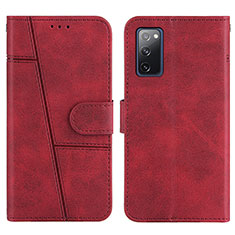 Handytasche Stand Schutzhülle Flip Leder Hülle Y01X für Samsung Galaxy S20 FE 4G Rot