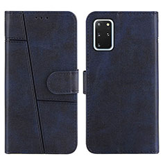 Handytasche Stand Schutzhülle Flip Leder Hülle Y01X für Samsung Galaxy S20 Plus 5G Blau