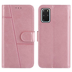 Handytasche Stand Schutzhülle Flip Leder Hülle Y01X für Samsung Galaxy S20 Plus 5G Rosegold