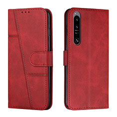 Handytasche Stand Schutzhülle Flip Leder Hülle Y01X für Sony Xperia 1 IV SO-51C Rot