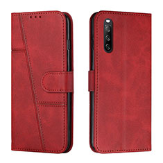 Handytasche Stand Schutzhülle Flip Leder Hülle Y01X für Sony Xperia 10 IV SO-52C Rot