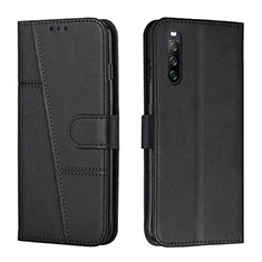 Handytasche Stand Schutzhülle Flip Leder Hülle Y01X für Sony Xperia 10 IV SO-52C Schwarz