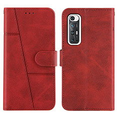 Handytasche Stand Schutzhülle Flip Leder Hülle Y01X für Xiaomi Mi 10S 5G Rot