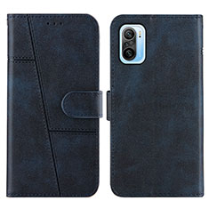 Handytasche Stand Schutzhülle Flip Leder Hülle Y01X für Xiaomi Mi 11i 5G Blau