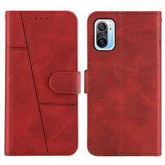 Handytasche Stand Schutzhülle Flip Leder Hülle Y01X für Xiaomi Mi 11i 5G Rot