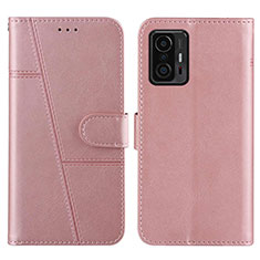 Handytasche Stand Schutzhülle Flip Leder Hülle Y01X für Xiaomi Mi 11T 5G Rosegold