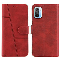 Handytasche Stand Schutzhülle Flip Leder Hülle Y01X für Xiaomi Mi 11X 5G Rot