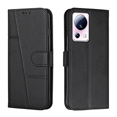 Handytasche Stand Schutzhülle Flip Leder Hülle Y01X für Xiaomi Mi 13 Lite 5G Schwarz