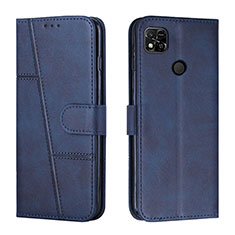 Handytasche Stand Schutzhülle Flip Leder Hülle Y01X für Xiaomi POCO C3 Blau