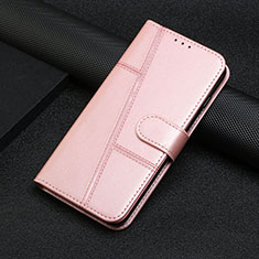 Handytasche Stand Schutzhülle Flip Leder Hülle Y01X für Xiaomi Poco C55 Rosegold