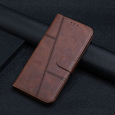 Handytasche Stand Schutzhülle Flip Leder Hülle Y01X für Xiaomi Redmi 11A 4G Braun