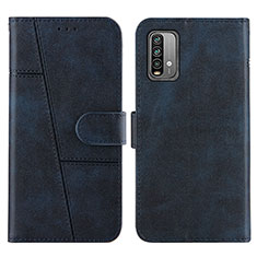 Handytasche Stand Schutzhülle Flip Leder Hülle Y01X für Xiaomi Redmi 9T 4G Blau