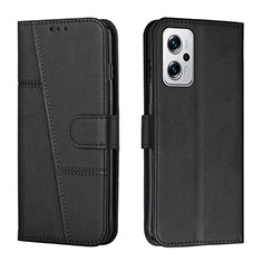 Handytasche Stand Schutzhülle Flip Leder Hülle Y01X für Xiaomi Redmi K50i 5G Schwarz