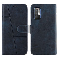 Handytasche Stand Schutzhülle Flip Leder Hülle Y01X für Xiaomi Redmi Note 10T 5G Blau