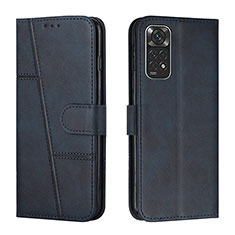 Handytasche Stand Schutzhülle Flip Leder Hülle Y01X für Xiaomi Redmi Note 11 4G (2022) Blau