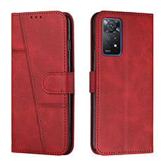 Handytasche Stand Schutzhülle Flip Leder Hülle Y01X für Xiaomi Redmi Note 11 Pro 4G Rot