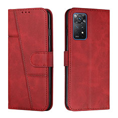 Handytasche Stand Schutzhülle Flip Leder Hülle Y01X für Xiaomi Redmi Note 11 Pro 5G Rot