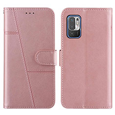 Handytasche Stand Schutzhülle Flip Leder Hülle Y01X für Xiaomi Redmi Note 11 SE 5G Rosegold