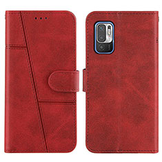 Handytasche Stand Schutzhülle Flip Leder Hülle Y01X für Xiaomi Redmi Note 11 SE 5G Rot