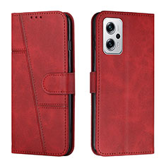 Handytasche Stand Schutzhülle Flip Leder Hülle Y01X für Xiaomi Redmi Note 11T Pro 5G Rot