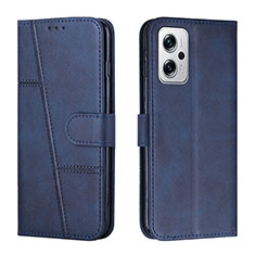 Handytasche Stand Schutzhülle Flip Leder Hülle Y01X für Xiaomi Redmi Note 11T Pro+ Plus 5G Blau