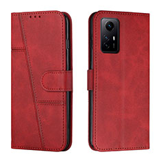 Handytasche Stand Schutzhülle Flip Leder Hülle Y01X für Xiaomi Redmi Note 12S Rot