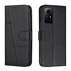 Handytasche Stand Schutzhülle Flip Leder Hülle Y01X für Xiaomi Redmi Note 12S Schwarz