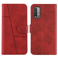 Handytasche Stand Schutzhülle Flip Leder Hülle Y01X für Xiaomi Redmi Note 9 4G Rot