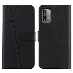 Handytasche Stand Schutzhülle Flip Leder Hülle Y01X für Xiaomi Redmi Note 9 4G Schwarz