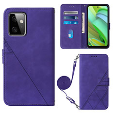 Handytasche Stand Schutzhülle Flip Leder Hülle Y02B für Motorola Moto G Power 5G (2023) Violett